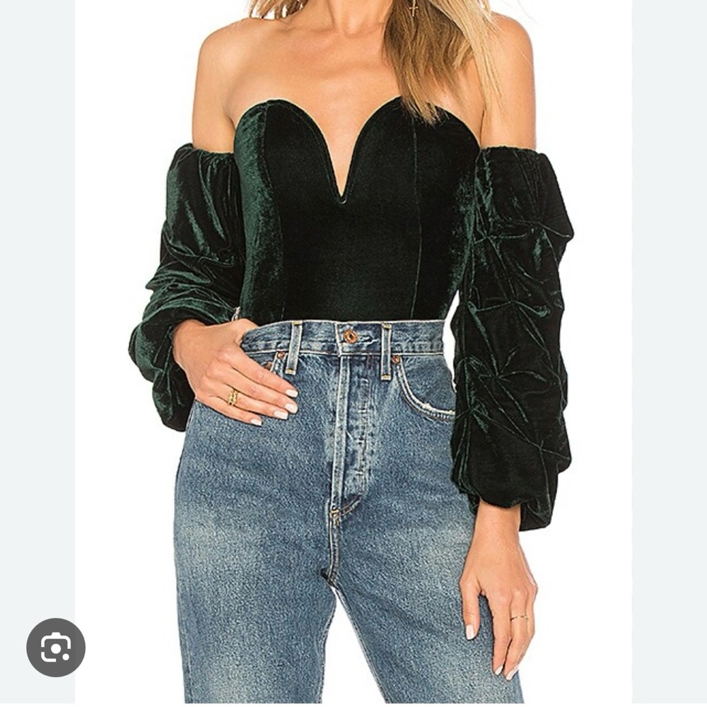Majorelle Jackie Velvet Bodysuit